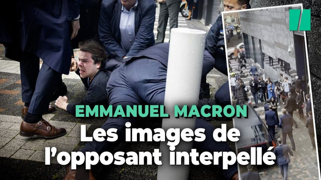 Aux Pays-Bas, cet opposant à Emmanuel Macron violemment plaqué au sol